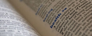 Dictionary Entry for Health