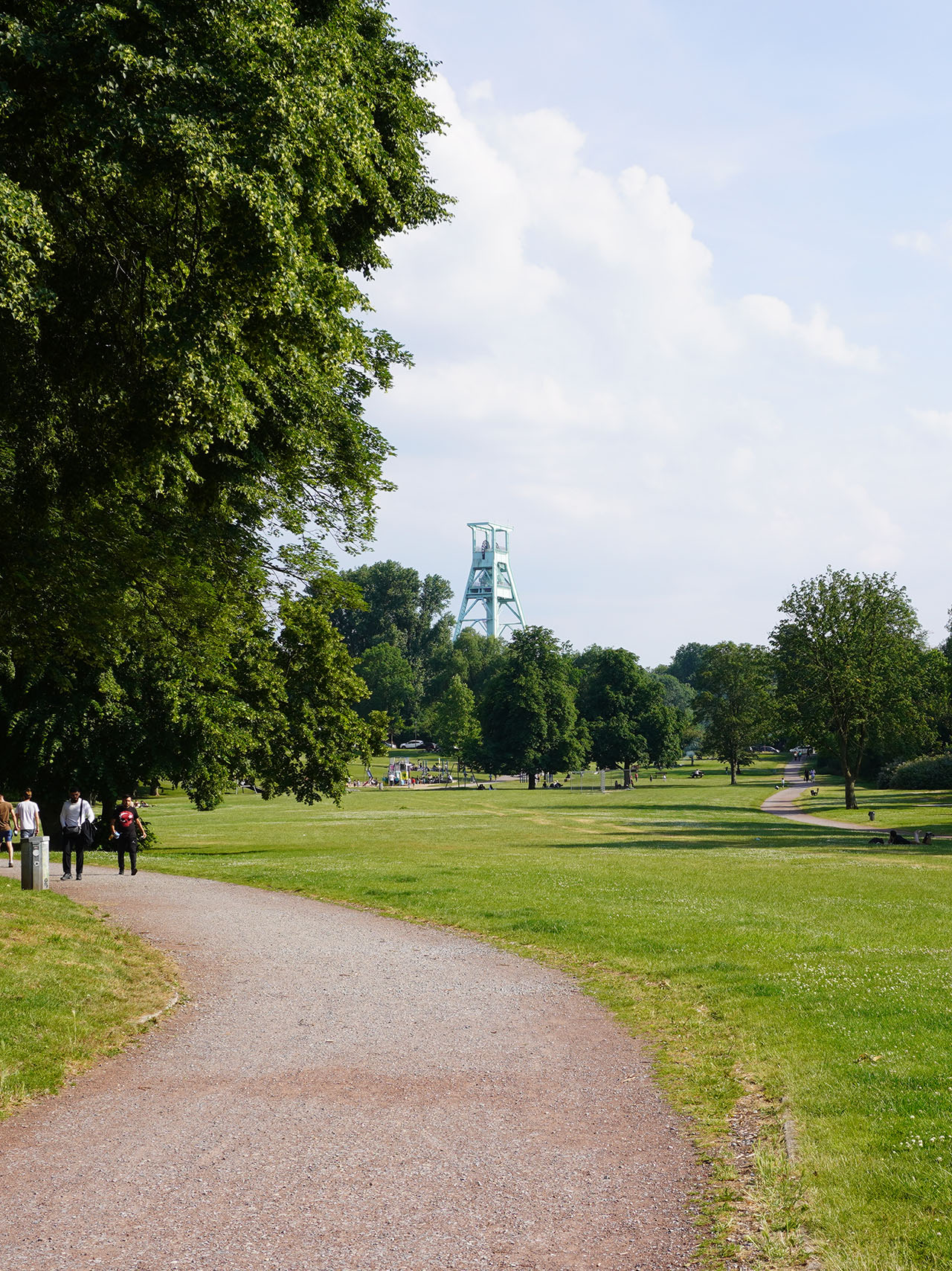 Park in Bochum mit Bergbaumuseum