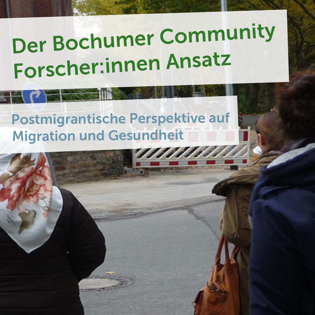 Der Bochumer Community Forscher:innen Ansatz. Verschiedene Menschen auf Straße